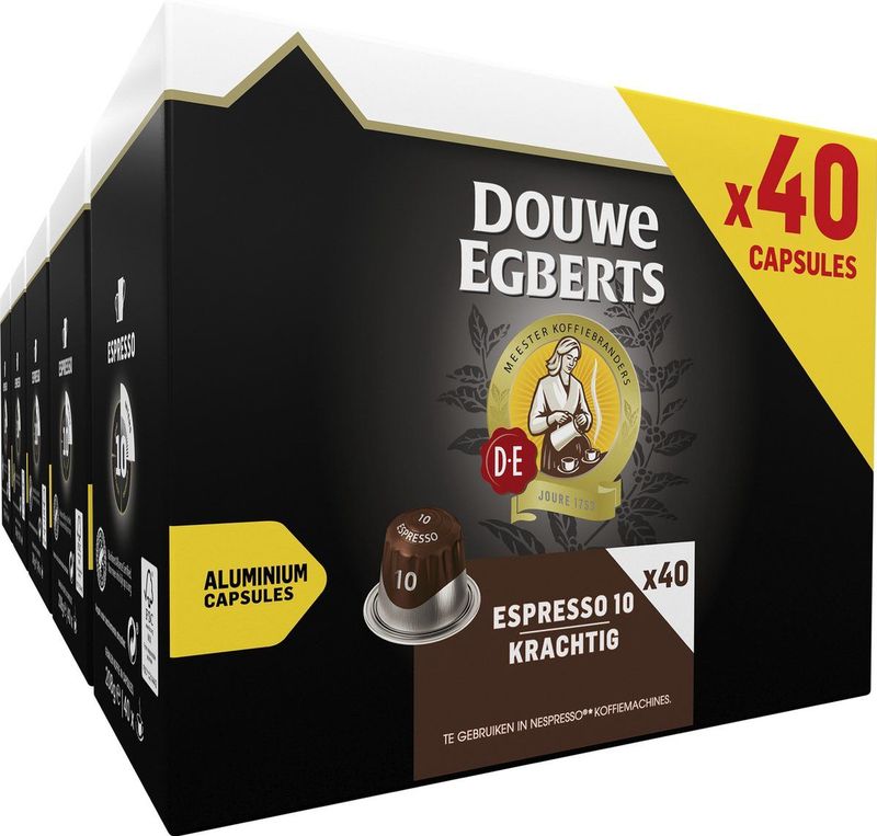 Douwe Egberts Espresso Krachtig - Intensiteit 10/12 - 5 x 40 capsules