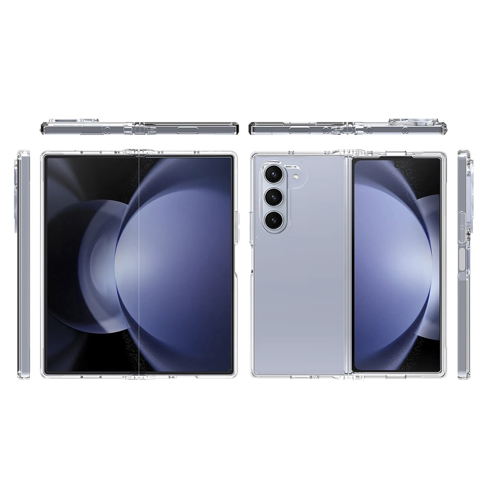 Samsung Galaxy Z Fold6 Hybrid Hülle TPU Bumper Acryl Rückseite - Transparent