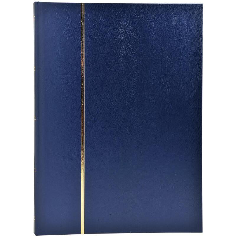 Album de timbres simili-cuir 48 pages noires - 22,5x30,5 cm