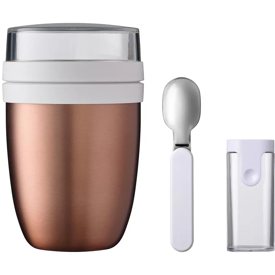 Mepal Thermo-Lunchpot + Faltbarer Löffel Ellipse 500 + 200 ml roségold