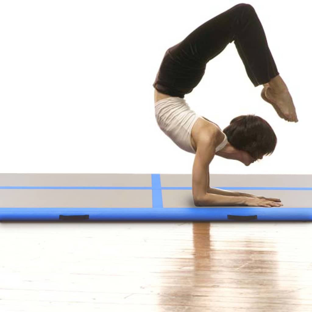 Colchonete inflável de ginástica Vidaxl com bomba, 300x100x10 cm
