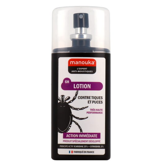 Manouka lotion répulsive anti tiques et puces - Visage, corps