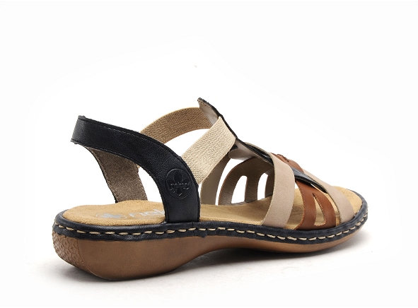 Rieker nu pieds plats femme 65918 bleu