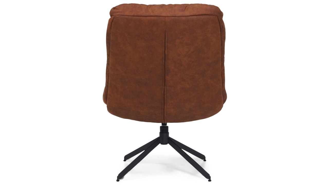 Draaistoel cognac Tygo B70 x D76 x H93 cm