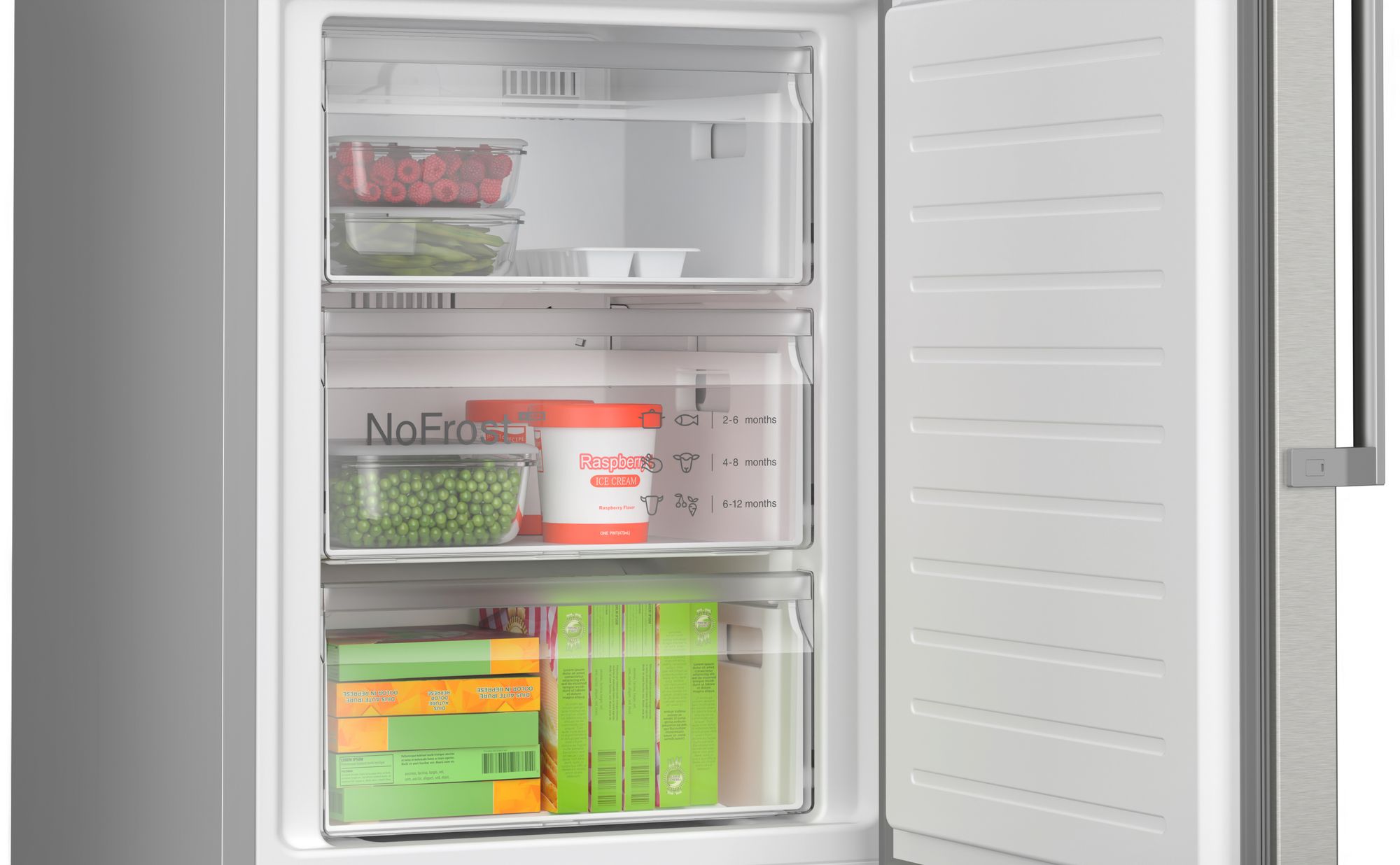 Refrigerador Combinado Independente Série 4 203 x 60 cm em Aço Inoxidável Resistente a Impressões Digitais KGN39VIBT