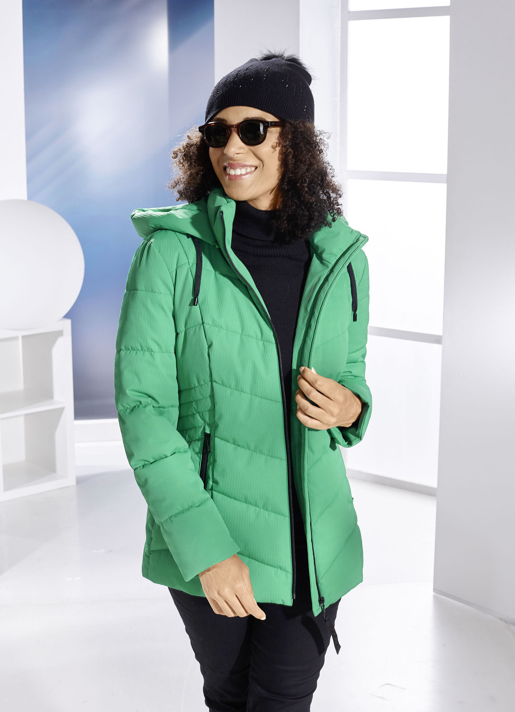 Jacke mit Reißverschlussleiste