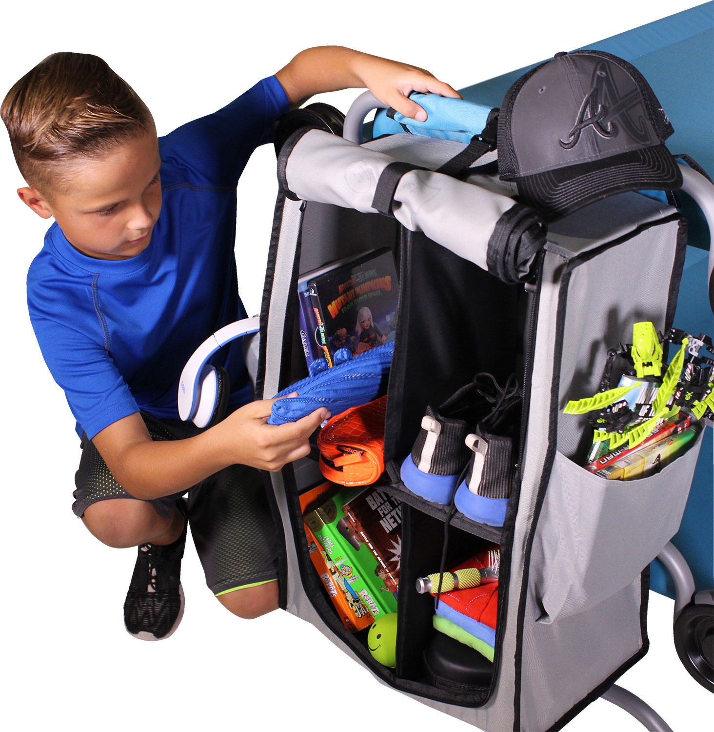 Garderobe Cabinet für Kids-O-Bunk Bett, Farbe Grau
