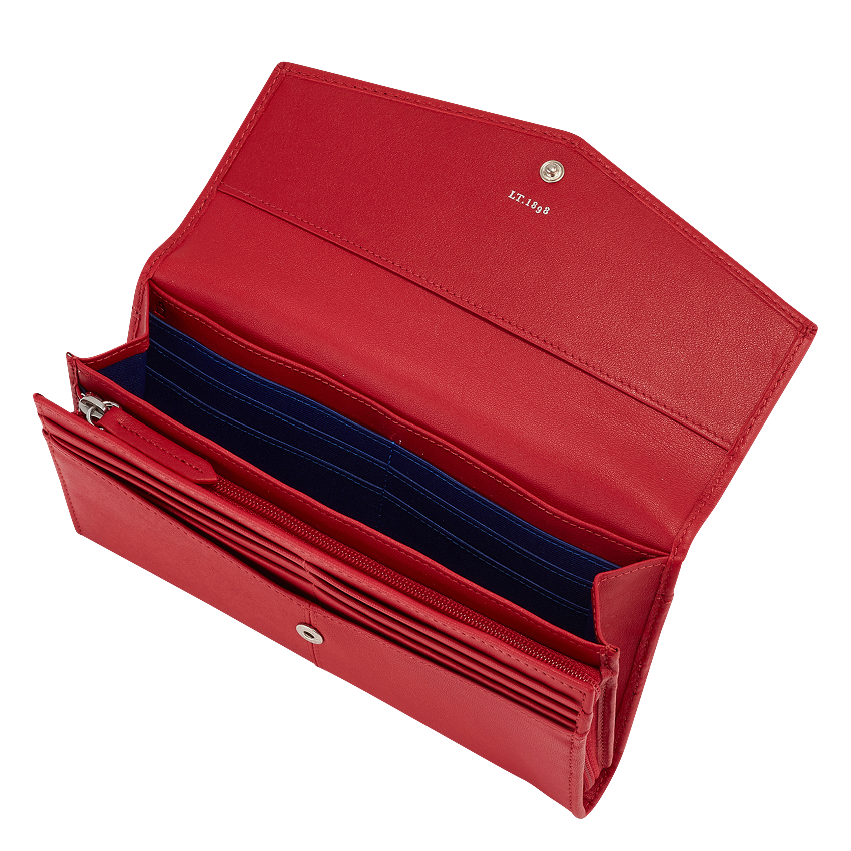 CHARLOTTE - Pochette fantaisie en cuir| Rouge