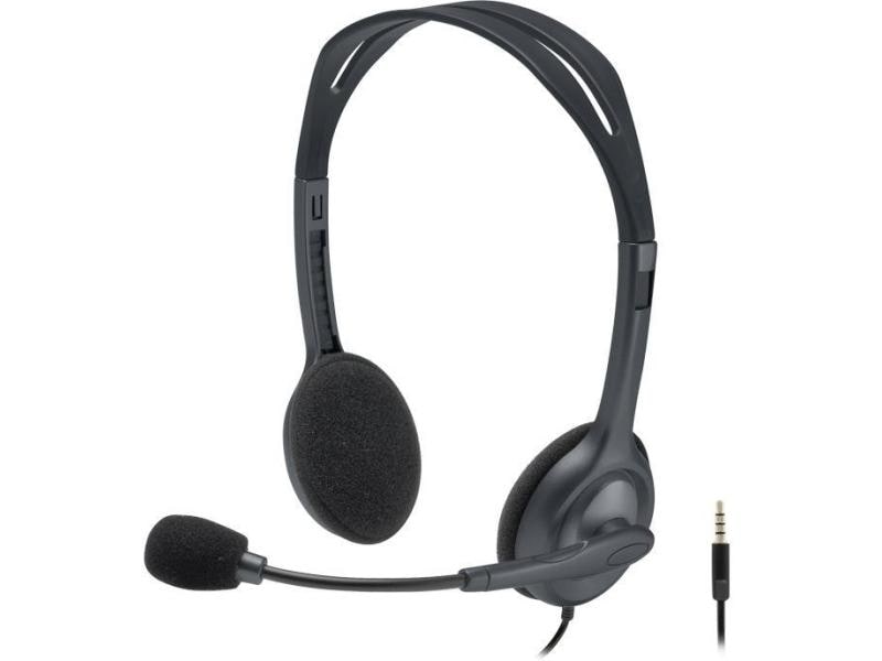 Logitech Headset H111 Stereo Stereo-Headset mit rauschunterdrückendem Mikrofon