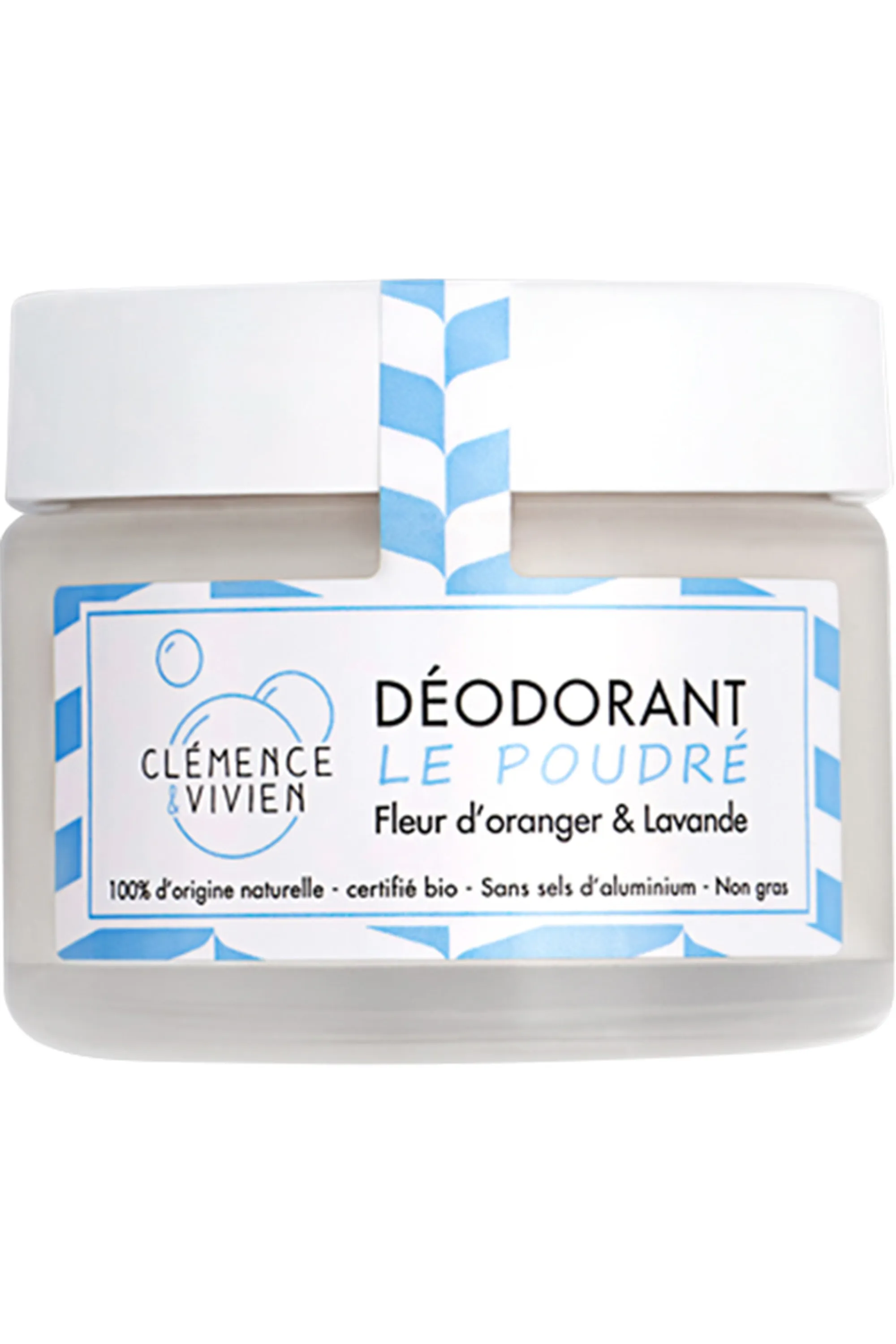 Clémence et Vivien Le Poudré Déodorant Naturel-50 g
