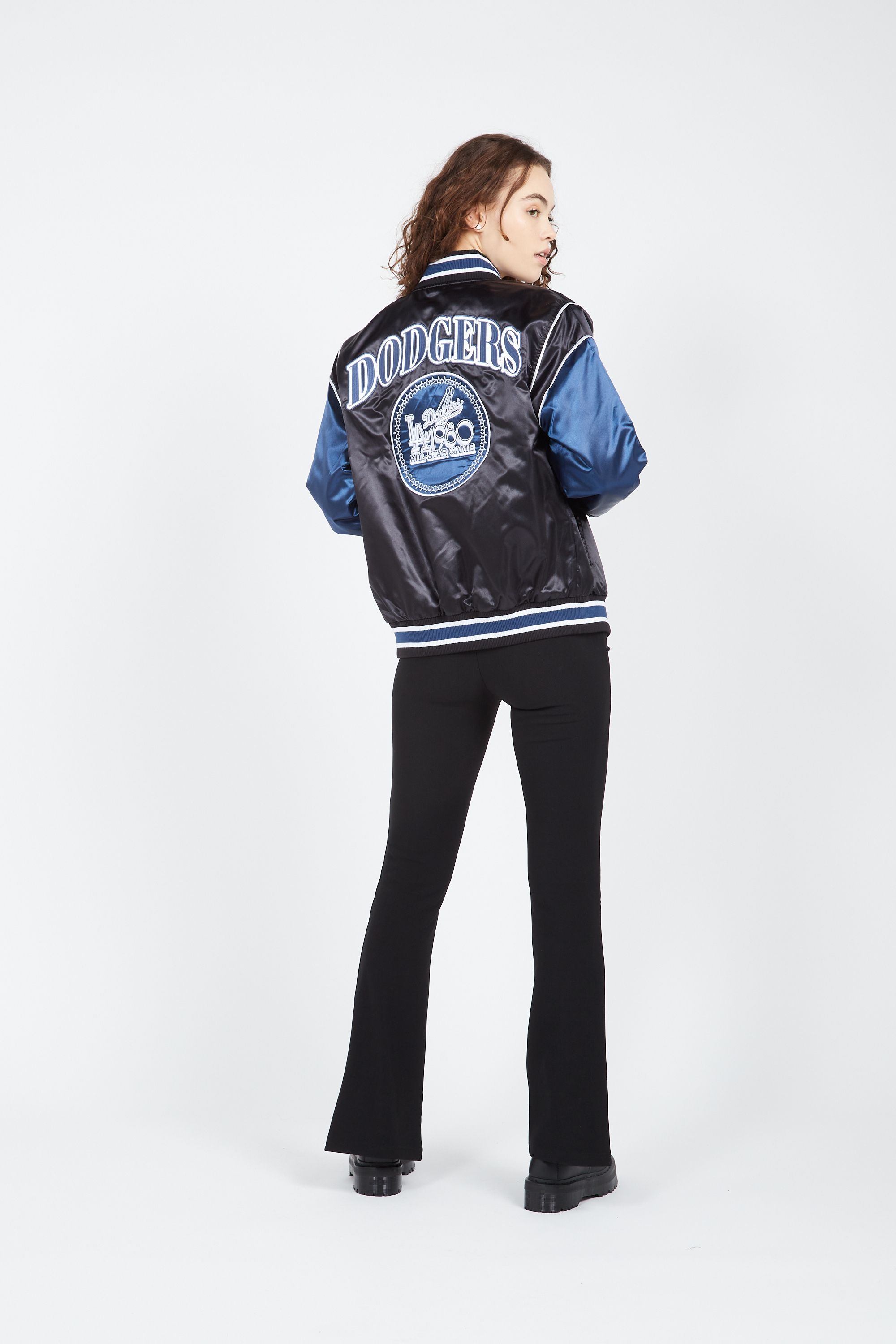 NEW ERA bomber MLB SATIN VARSITY Noir