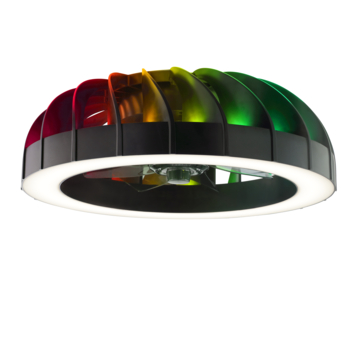 Brilliant plafondventilator Fanora met lamp en RGB functie 30W zwart