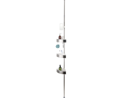 form&style telescopische hoekplank, 3 niveaus, inclusief spiegel