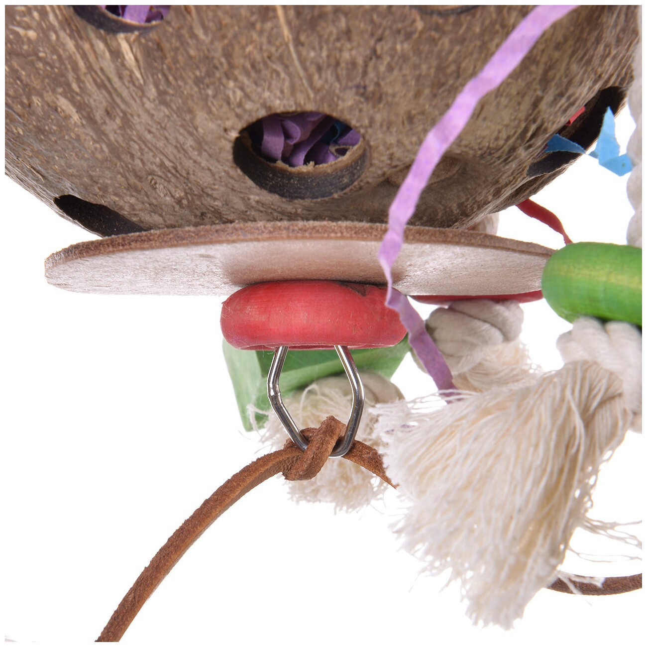 HappyBird Papageienspielzeug Coconut-Fun
