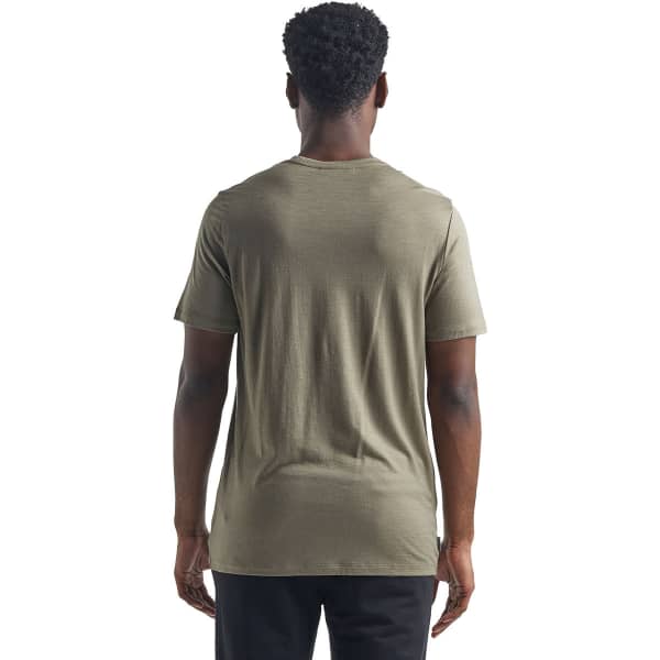 T-shirt randonnée ICEBREAKER M TECH LITE SS CREWE OTTER PADDLE FLINT