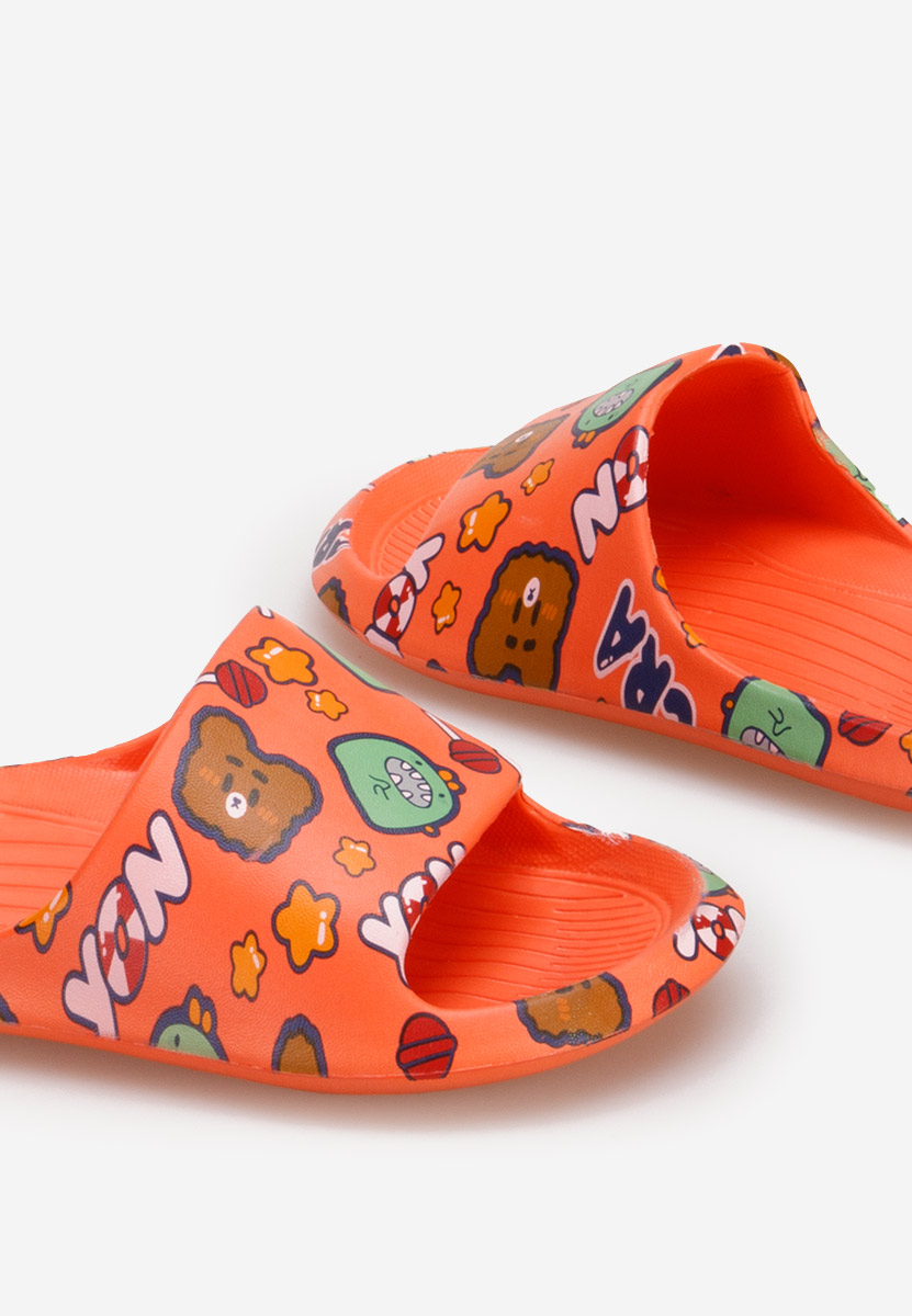 Mules pour enfants orange Oleo