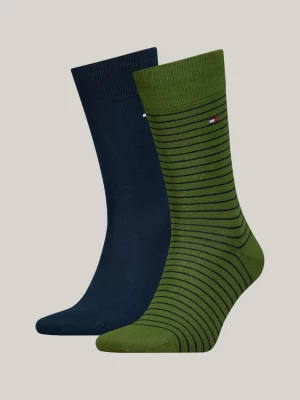 Pacote com 2 pares de meias clássicas listradas