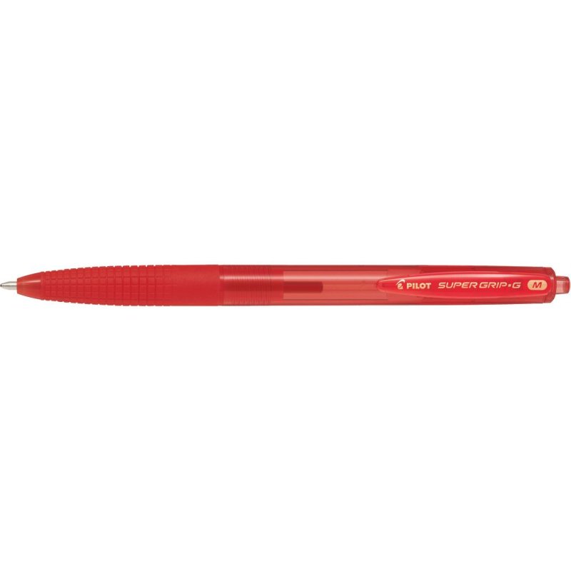 Stylo bille SUPER GRIP G rétractable pointe moyenne encre rouge