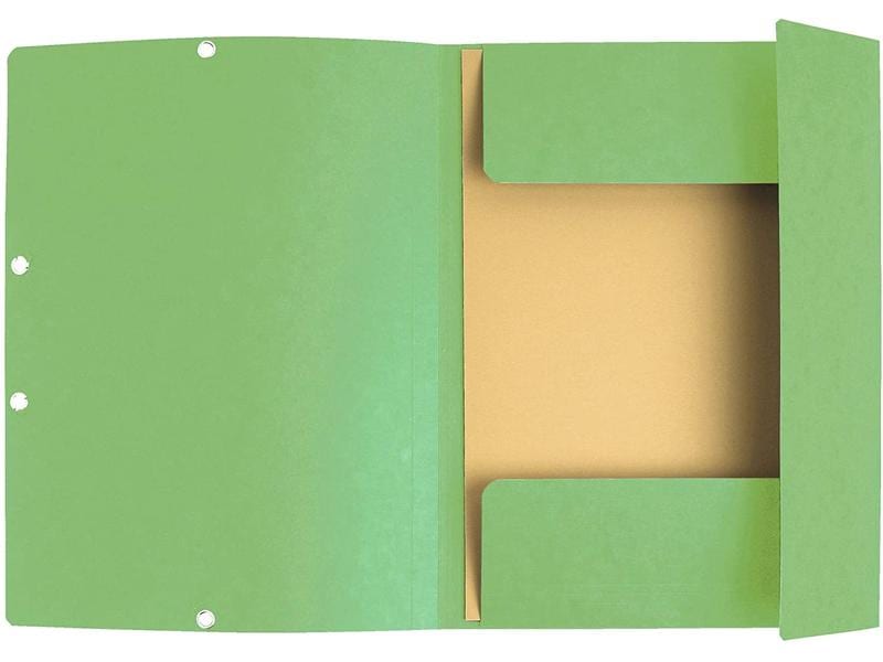 Exacompta Gummibandmappe A4 Hellgrün, 250 Blatt Sammelmappe mit Gummizug