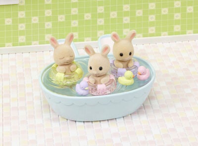 Sylvanian Families Dukkehustilbehør Triplets Baby Bathtime Set