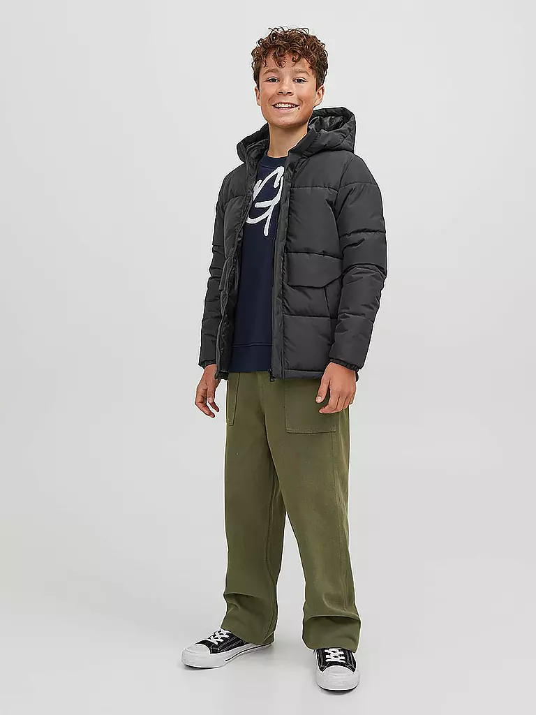 JACK & JONES Jungen Steppjacke JCOSPEED schwarz