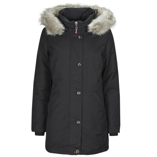 Tommy Hilfiger - PADDED PARKA WITH FUR - Noir
