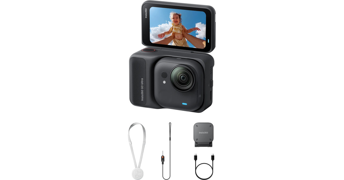 Insta360Go Ultra Standard Bundle videocamera  (Zwart)