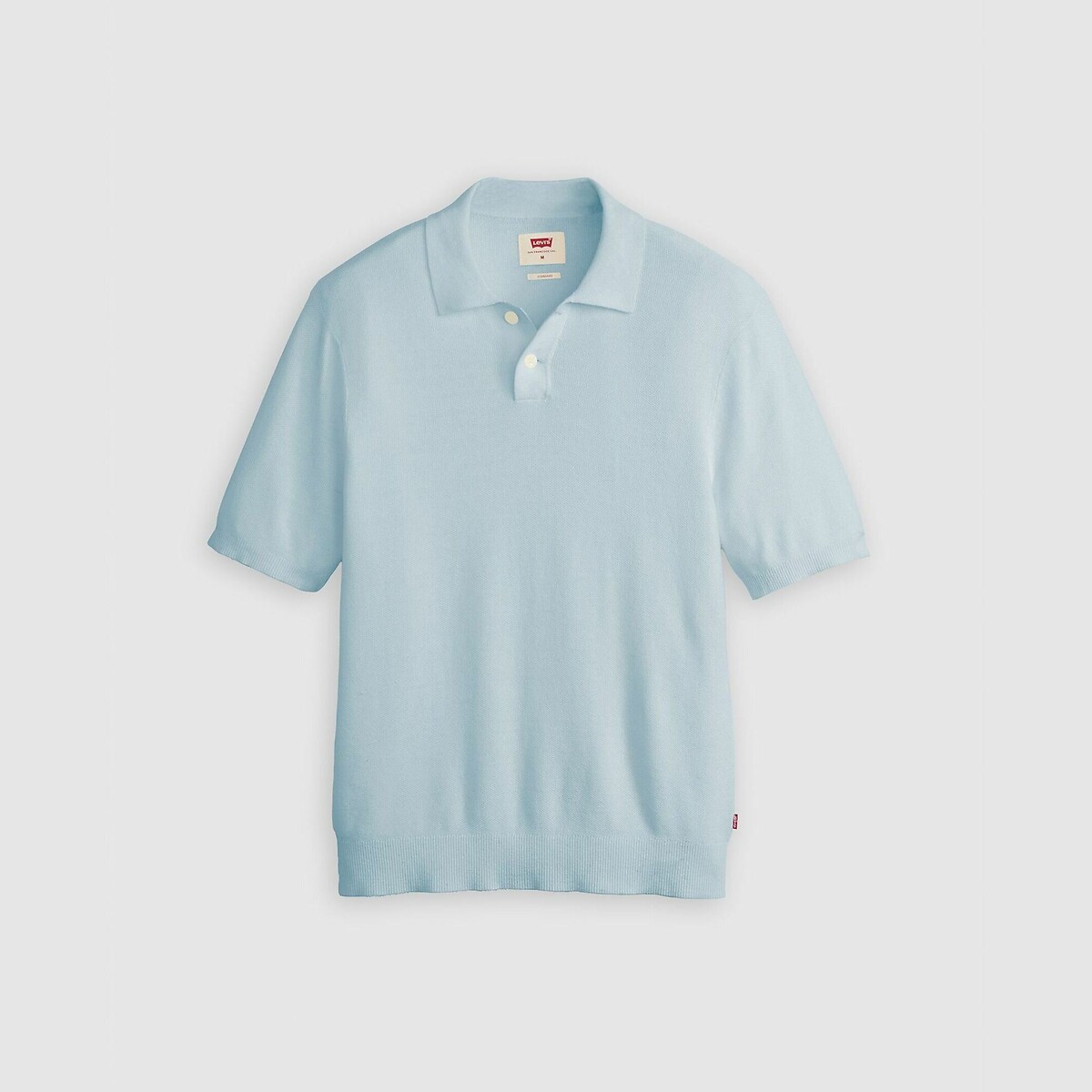 Camisa polo de malha Levi's, feita de algodão e linho.