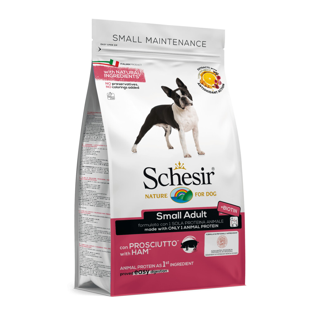 Schesir Hondenvoer Dry Small Ham800 gr