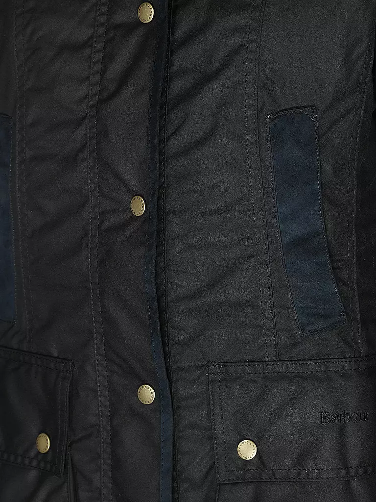BARBOUR Parka BOWER WAX dunkelblau