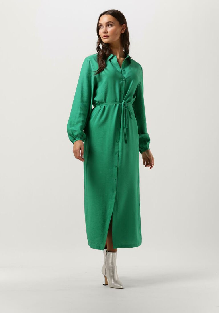 ANOTHER LABEL groene another label maxi jurk jacklyn dress l/s