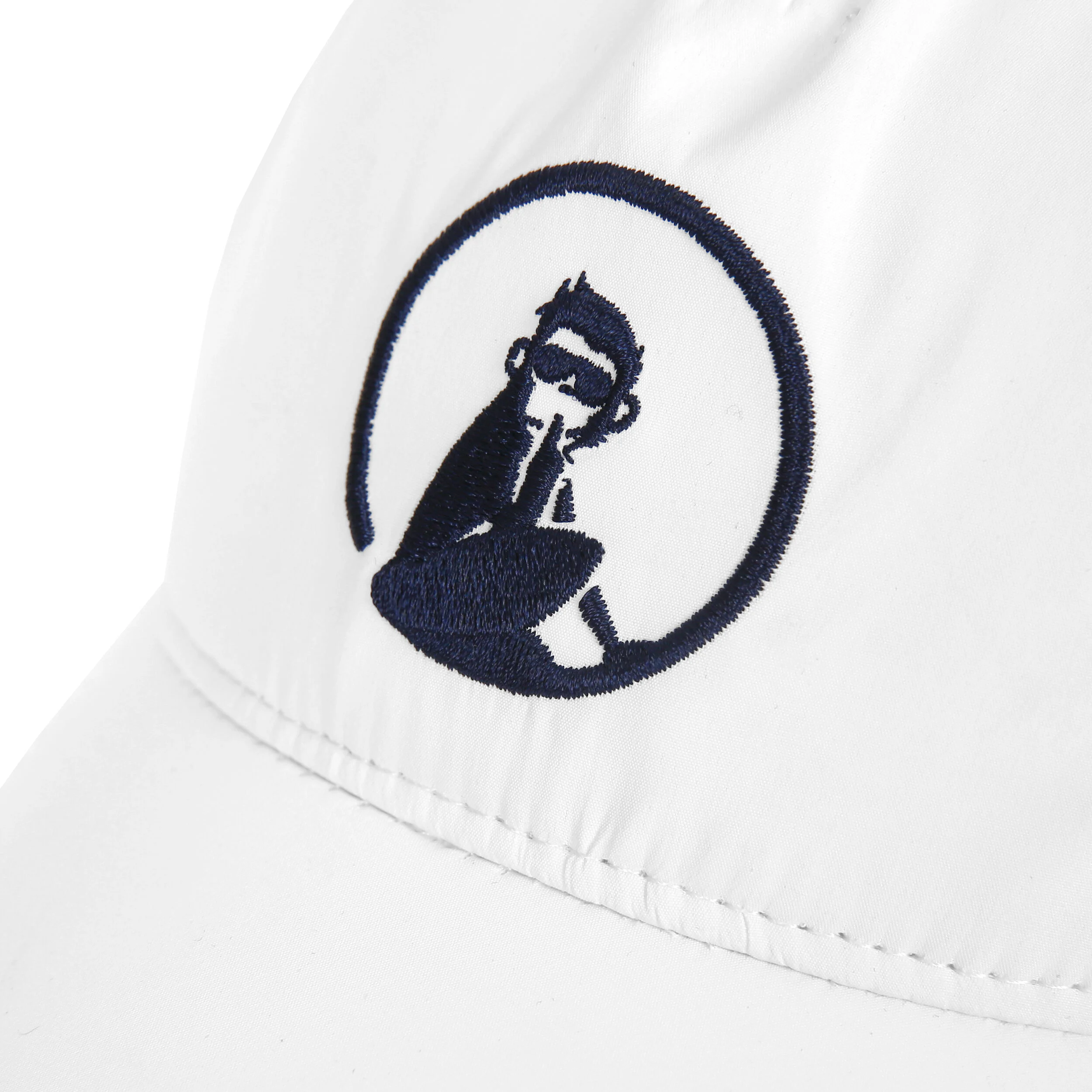 Quiet Please Court Casquette Enfants - Blanc , Bleu Foncé