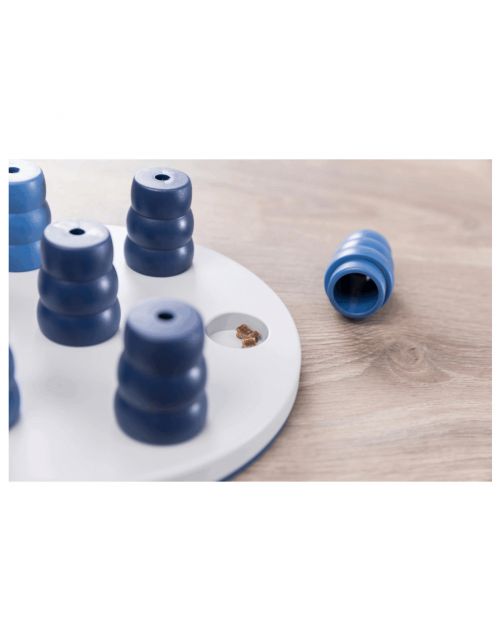 Trixie Dog Activity Mini Solitaire Strategiespel - Hondenspeelgoed - Ø20 cm Donkerblauw Wit Oranje 1 stuk Level 1