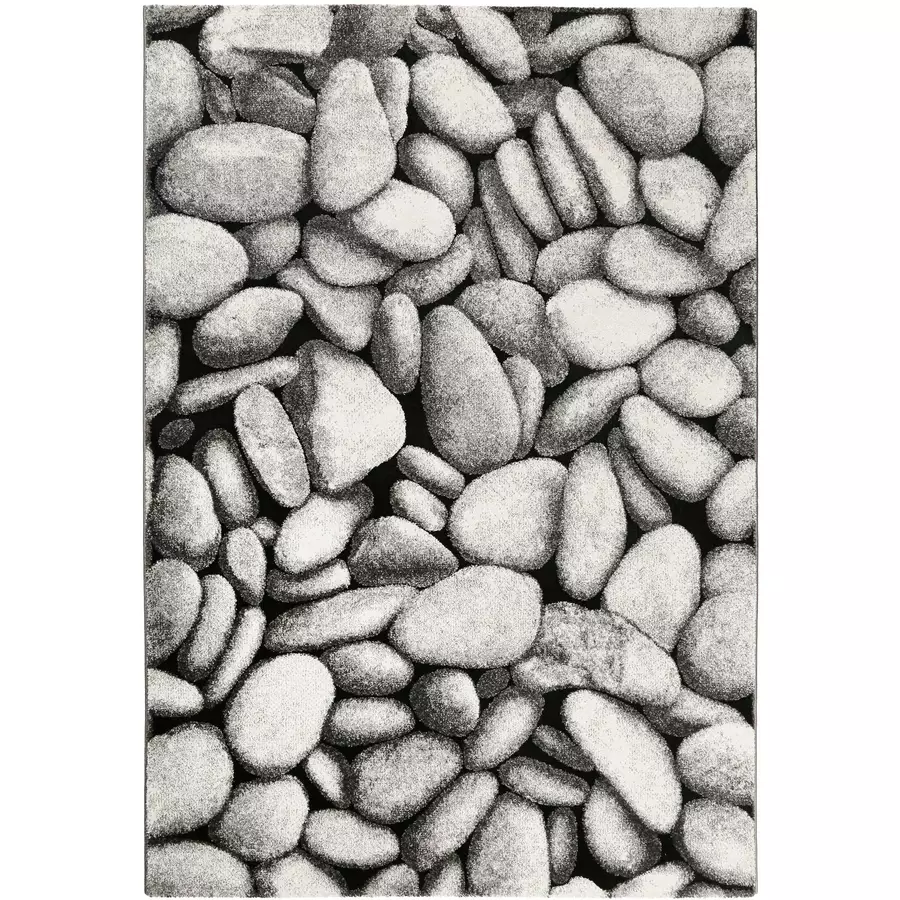 Wecon home Kurzflorteppich Stony Island grau