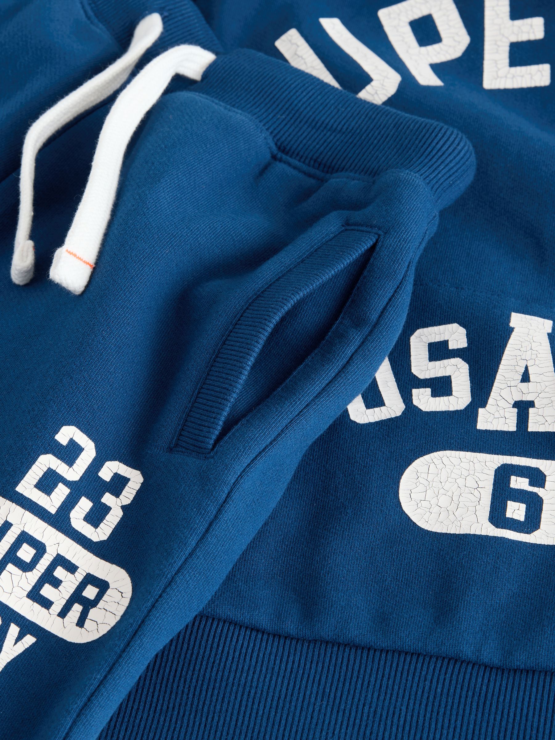 Blauw/wit - Superdry joggingpak