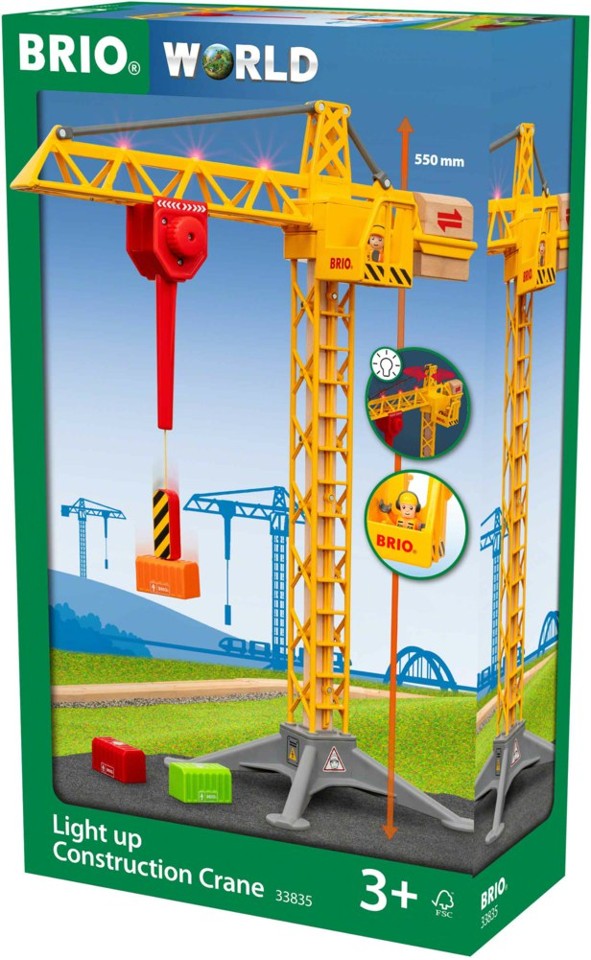 BRIO - Byggekran med lys (33835)