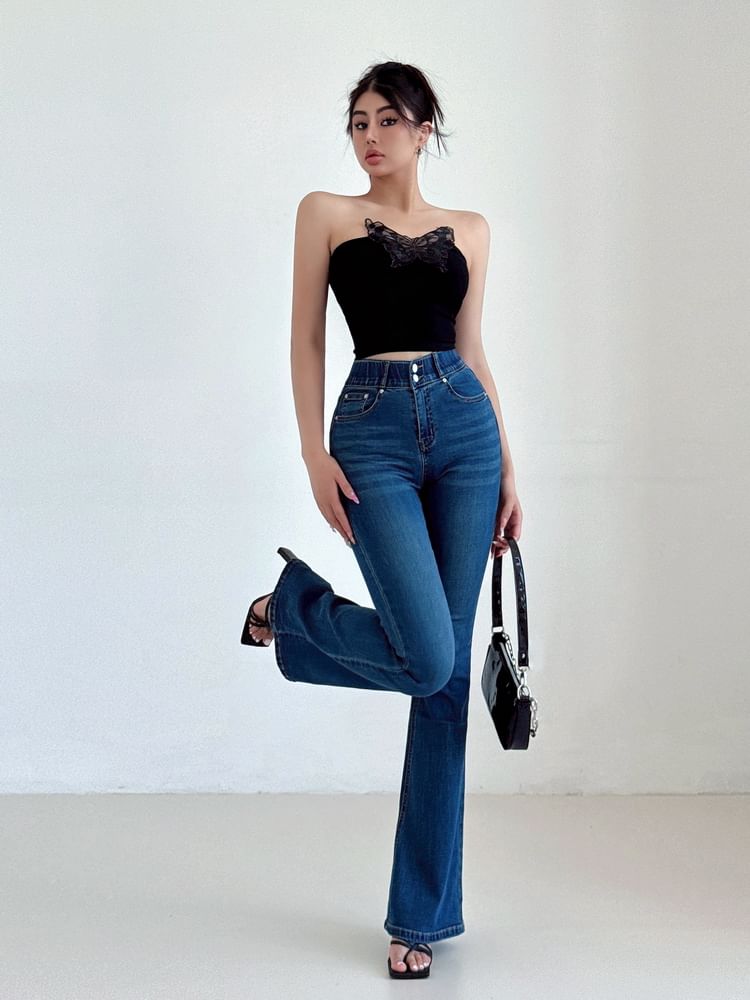 LIVIE - High Rise Flared Jeans (Diverse designs)