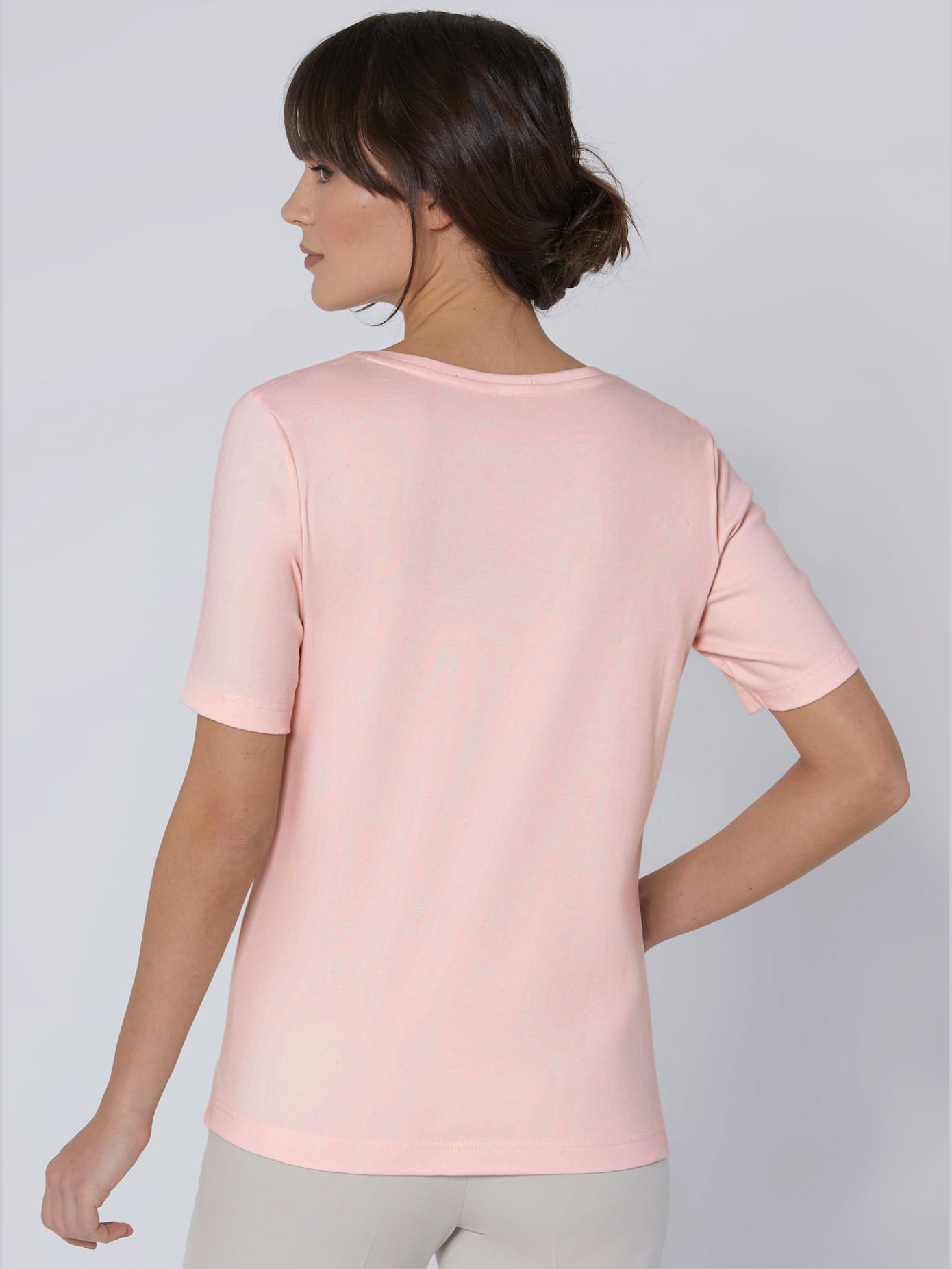 T-shirt coton brillance