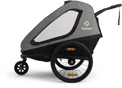 Hamax Traveller Sykkelvogn, Khaki Green/Black
