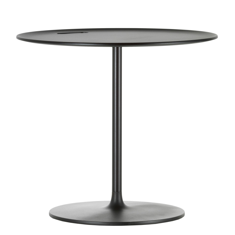 Vitra Occasional Low bijzettafel 45 chocolade kleur gepoedercoat aluminium