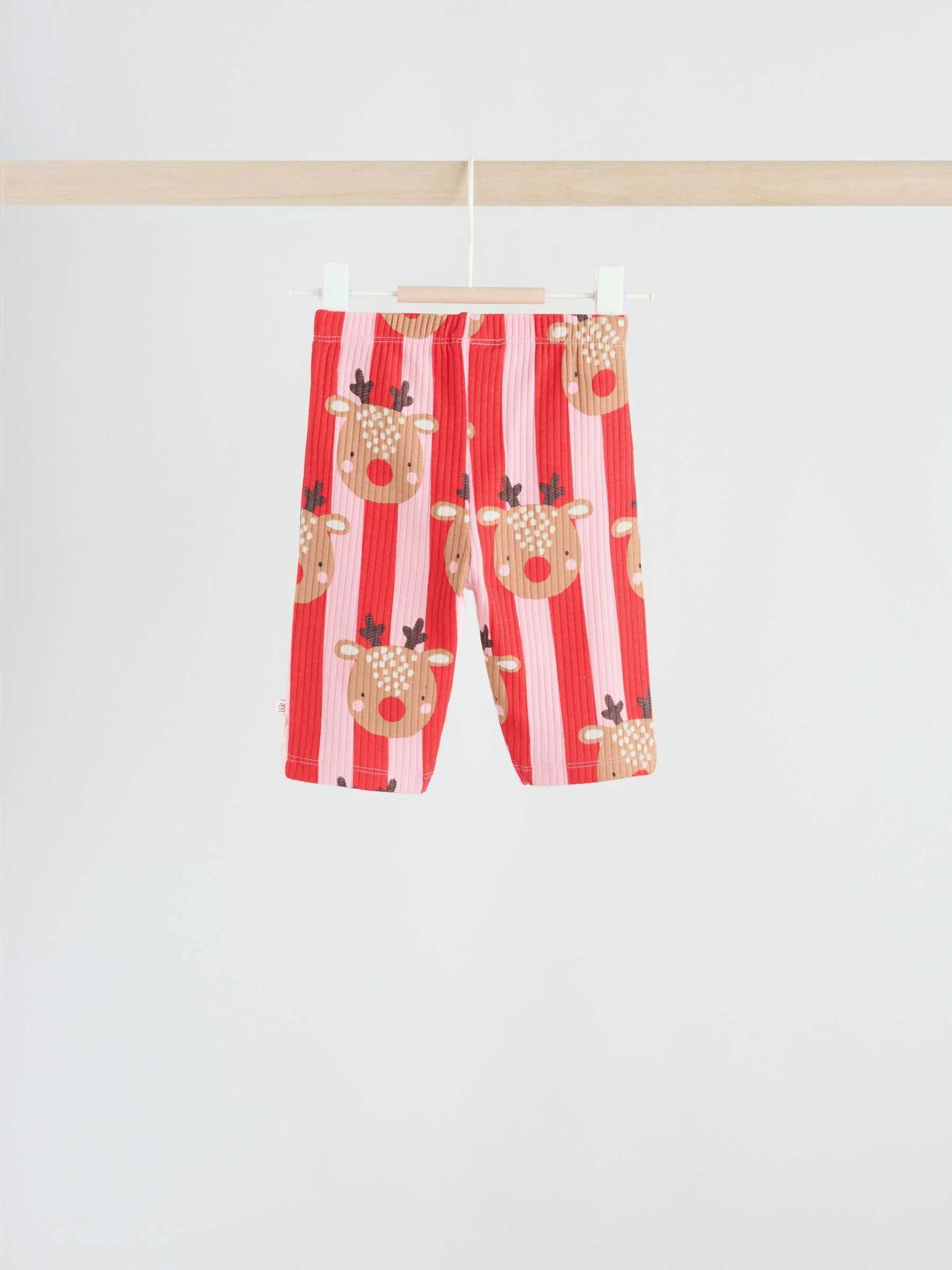 Rood/roze rendier - Kerstmis Sweat en Joggingbroek Baby Set (0mnd-2jr)