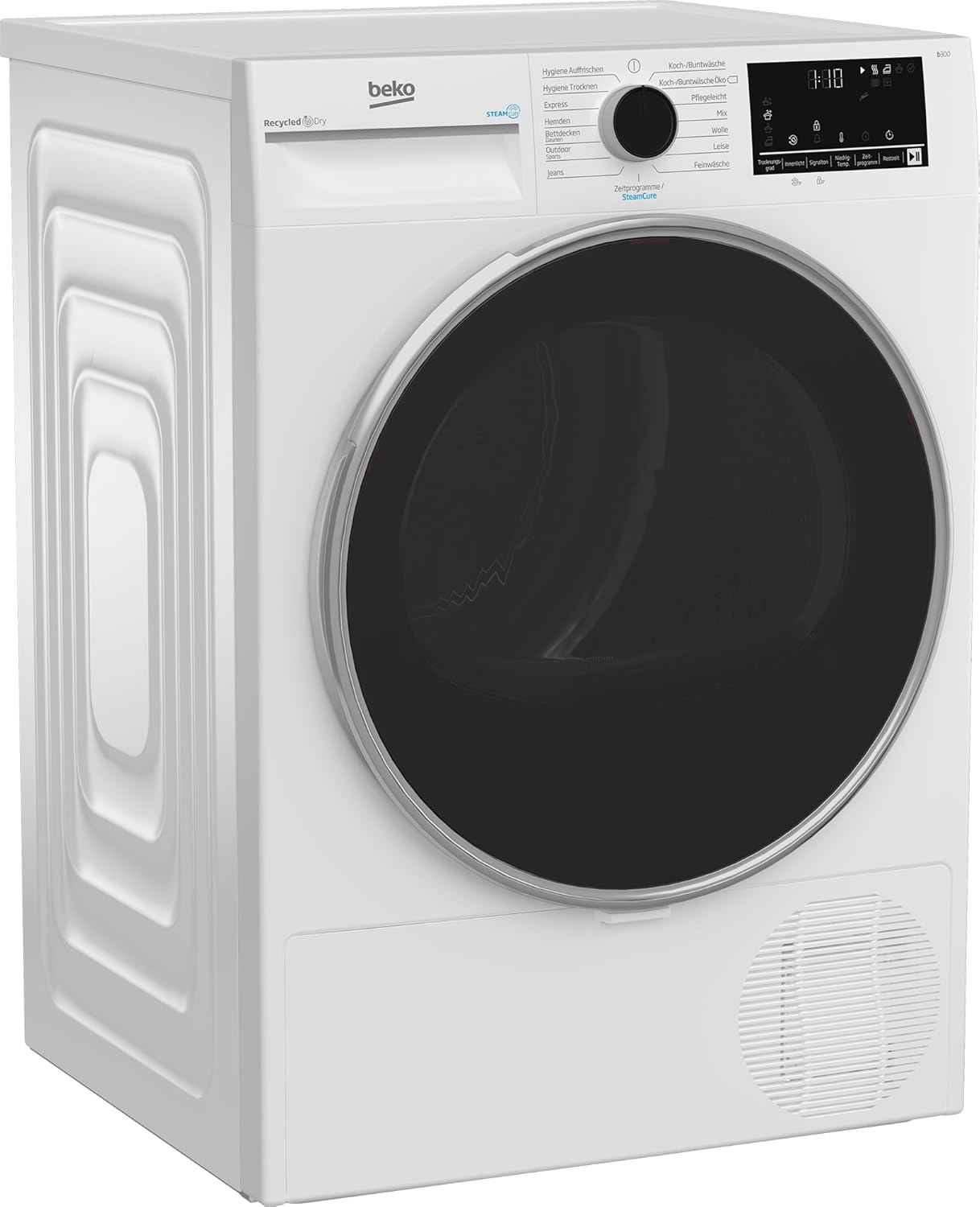 Beko Wäschetrockner 8kg, Stiftung Warentest GUT (2,5)*, allergikergeeignet, Hygiene Trocknen, SteamCure Dampffunktion, 15 Programme, Express, B3T42249S, Weiß