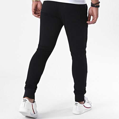 Pantalon Jogging Logo Noir Jaune Fluo