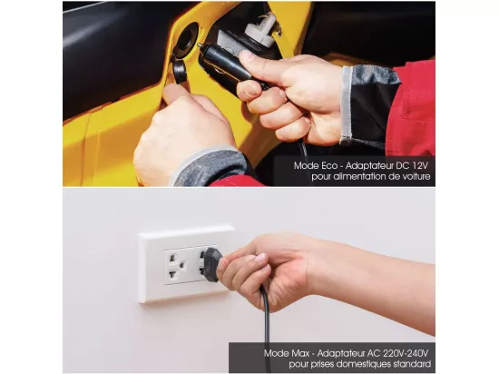 Mini Frigo 15L Mini Réfrigérateur 2 en 1 Fonction de Refroidissement et de Chauffage, Température -3 ℃ ~ 50 ℃, Mini frigo Portable 76 KWh/an pour Maison/Voiture (Blanc) [Classe énergétique E]