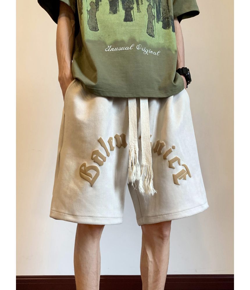 Breeson - Mid Rise Lettering Shorts
