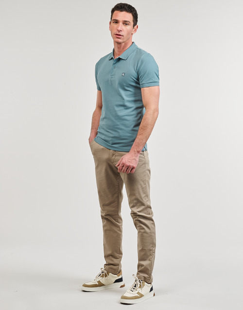 Calvin Klein Jeans - CK EMBRO BADGE SLIM POLO - Bleu