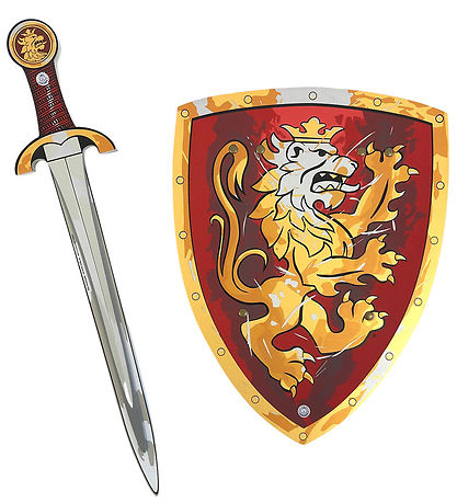Liontouch Kostüm - Edler Ritter-Set - Schwert & Schild - Rot