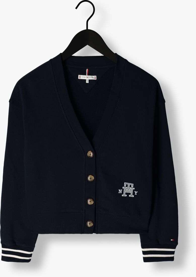 TOMMY HILFIGER blauwe tommy hilfiger vest reg varsity imd ny cardigan