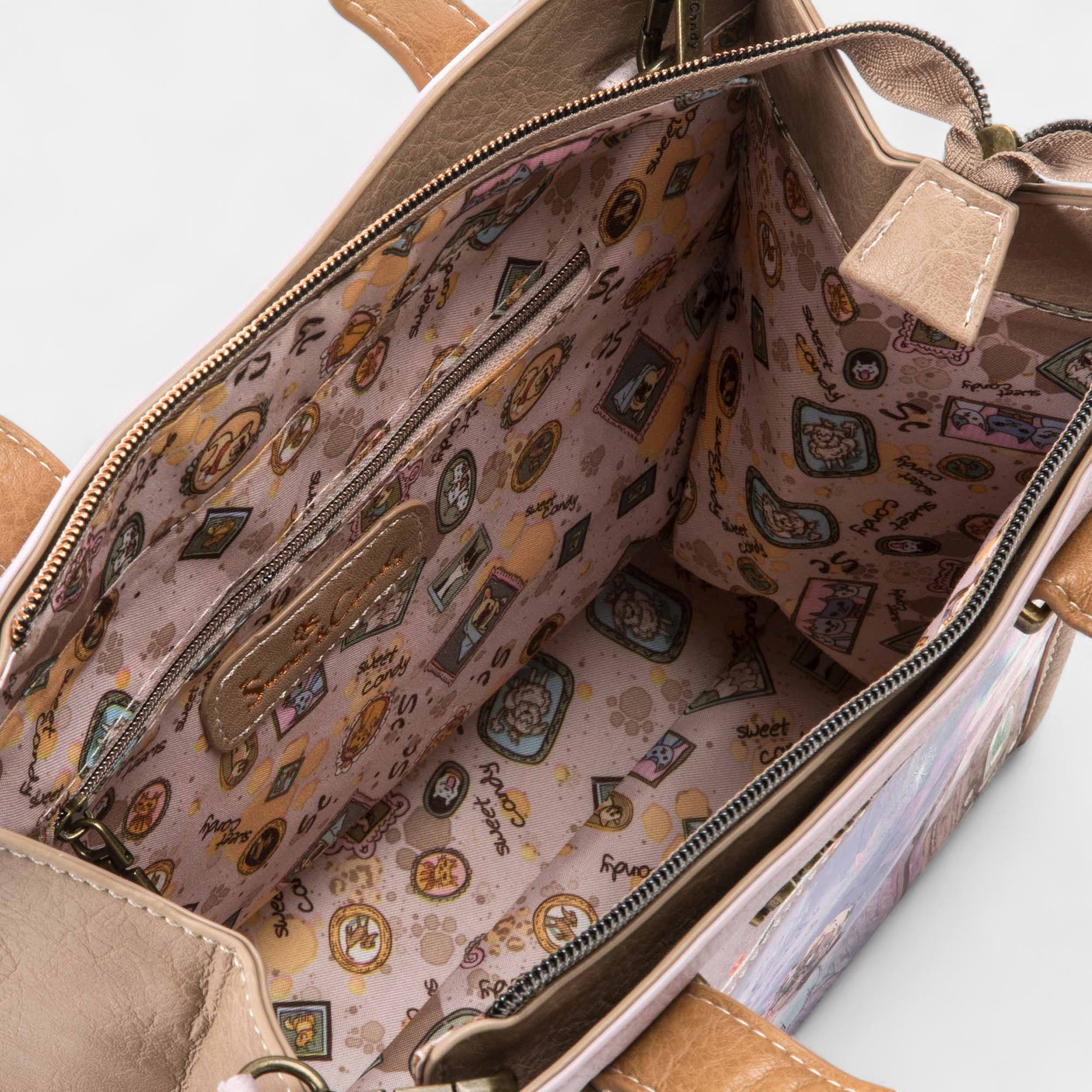 Sac à main camel