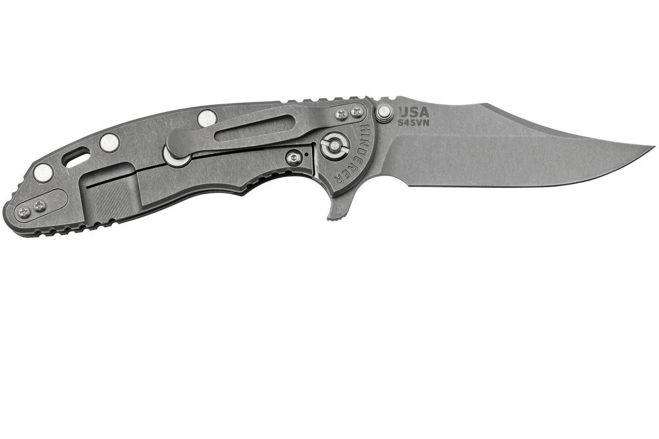 Rick Hinderer XM-18 3.5, S45VN, Bowie Working Finish, OD Green G10, zakmes